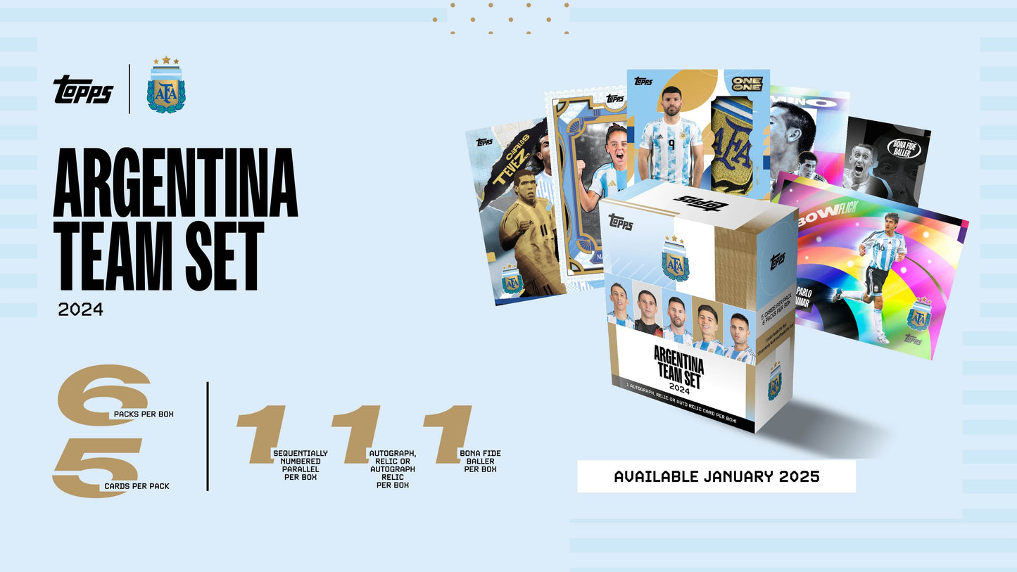 Topps Argentina Team Set 2024 Soccer Box