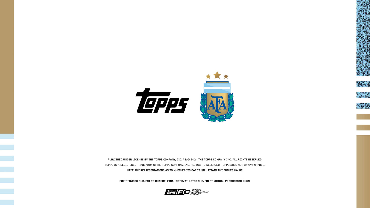 Topps Argentina Team Set 2024 Soccer Box