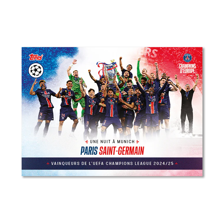 Topps Paris Saint-Germain: Champions d’Europe 2025 Hobby Box