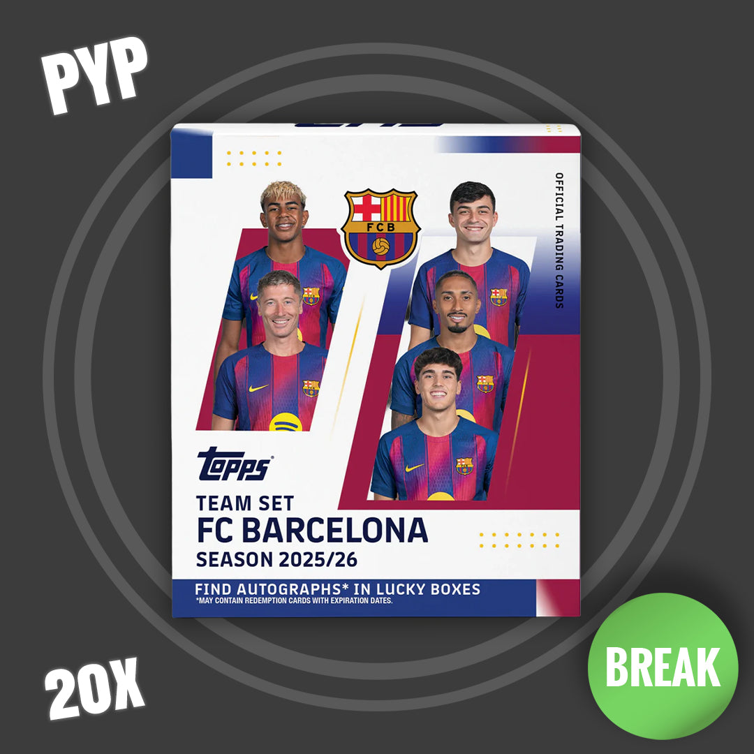 #1 Topps FC Barcelona 2025-26 Team Set PYP (20 Boxen)