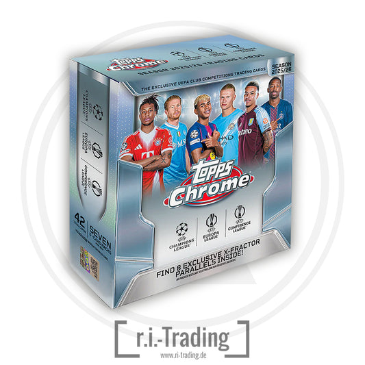 Topps UCC Chrome UEFA Club Competitions 2025-26 Mega Box
