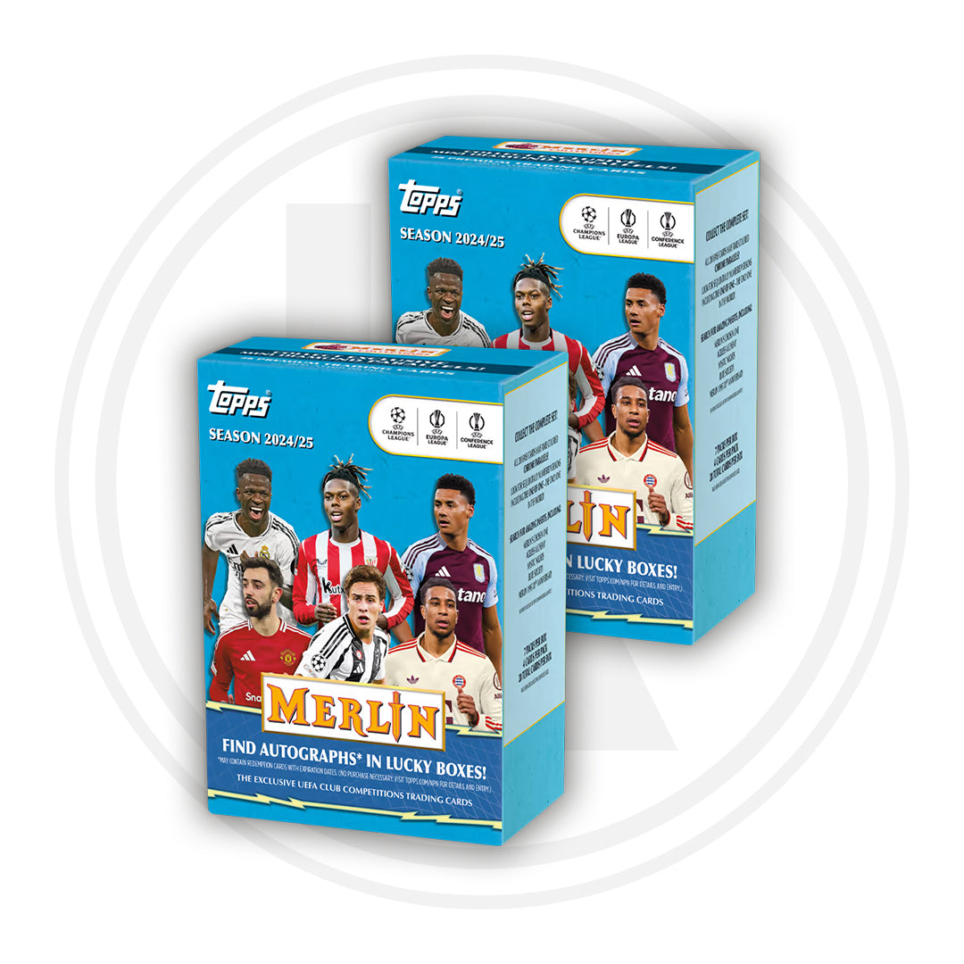 2024-25 TOPPS Merlin UEFA Club Competitions Soccer Cards Blaster Box Bundle