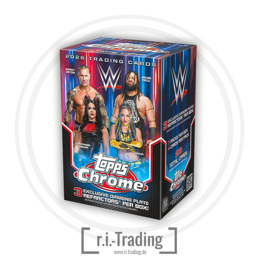 2026 Topps Chrome WWE Wrestling Value Box