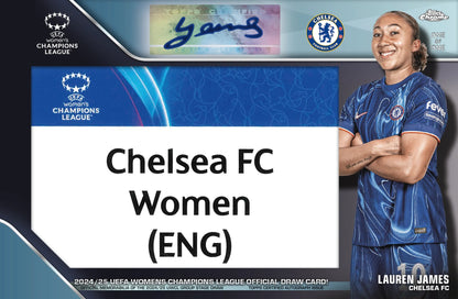 2024-25 Topps Chrome UEFA Women's Champions League Hobby Box