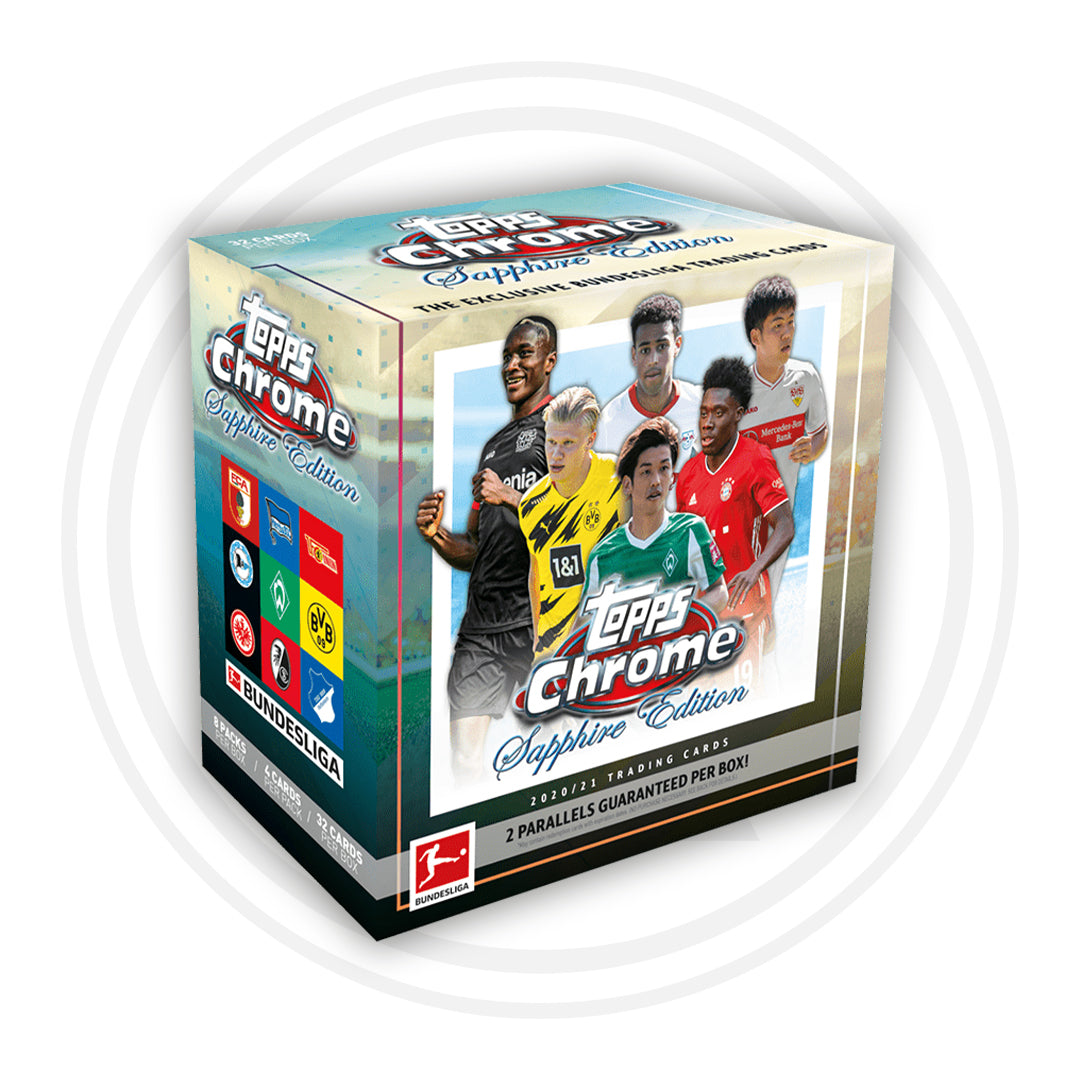 2020-21 Topps Chrome Bundesliga Sapphire Hobby Box